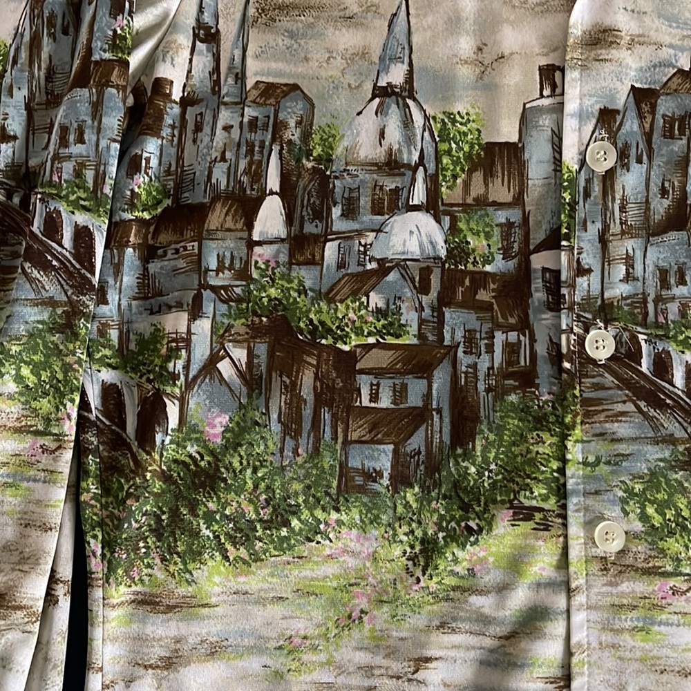 Vintage St Germain shirt with European city scape design Rare Find⭐️ - Picture 4 of 9